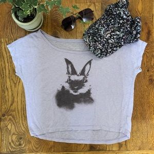 Bunny Print PJ Top